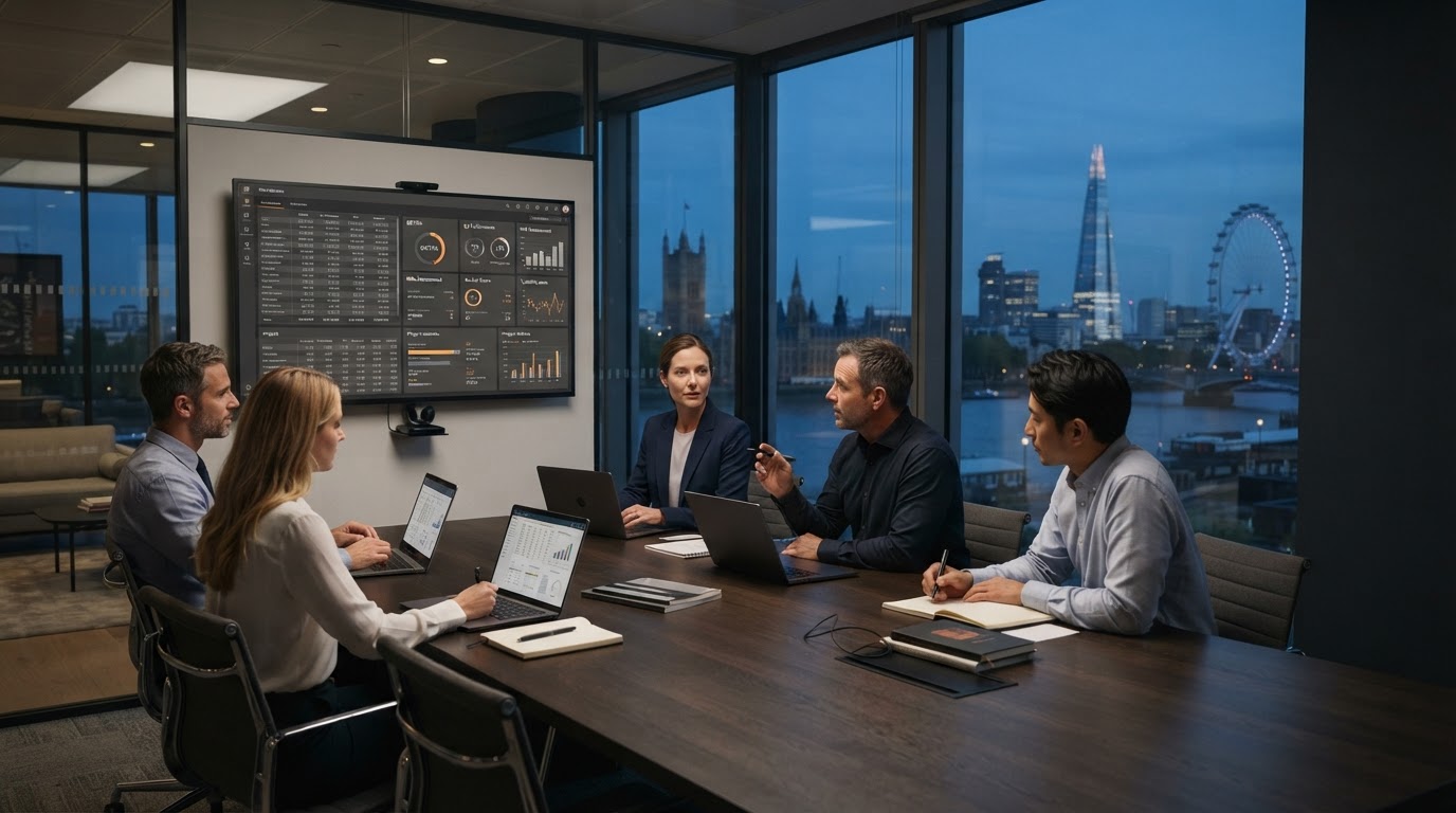 Glexicon trading infrastructure dashboard displayed across multiple screens